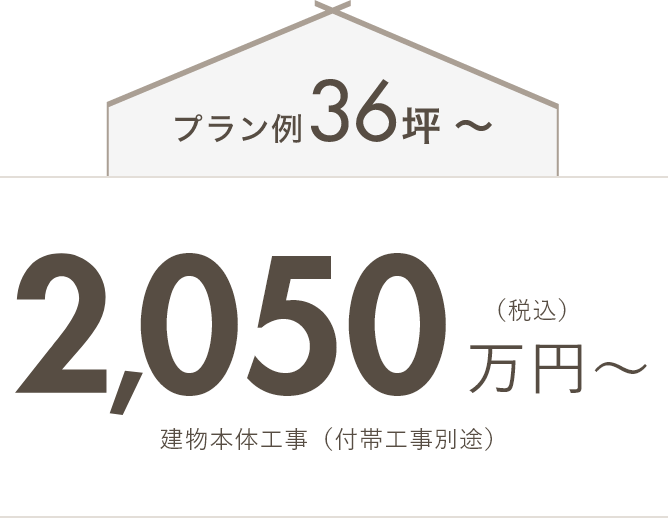 プラン例24坪〜 1655万円〜